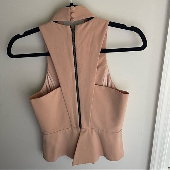 MICHELLE Mason nude structured choker top - Picture 4 of 6